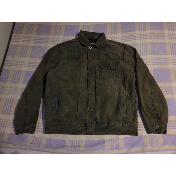 Flint and Tinder Flannel Lined Waxed Trucker Jacket USA Size Large Coat Wax - Picture 1 of 11